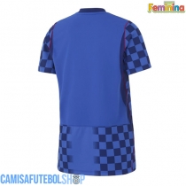 Camisa de time de futebol Croácia Replicas 2º Equipamento Feminina Mundo 2026 Manga Curta